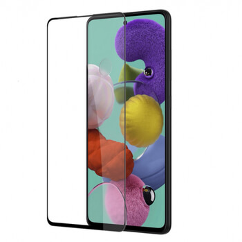 3x 3D ochranné tvrzené sklo s rámečkem pro Samsung Galaxy A71 A715F 4G - černé - 2+1 zdarma