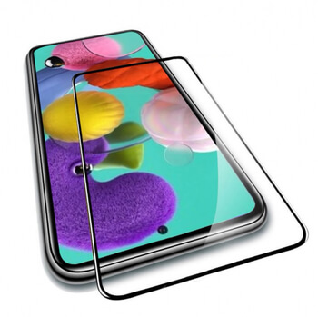 3x 3D ochranné tvrzené sklo s rámečkem pro Samsung Galaxy A71 A715F 4G - černé - 2+1 zdarma