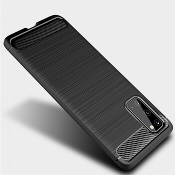 Ochranný silikonový obal karbon pro Samsung Galaxy S20 G980F - černý