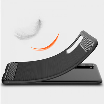 Ochranný silikonový obal karbon pro Samsung Galaxy S20 G980F - černý