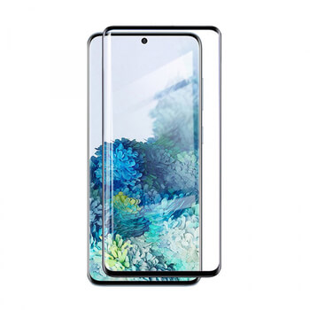 3x 3D ochranné tvrzené sklo pro Samsung Galaxy S20 Ultra G988F - černé - 2+1 zdarma