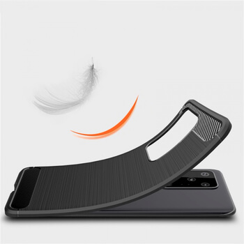 Ochranný silikonový obal karbon pro Samsung Galaxy S20 Ultra G988F - červený