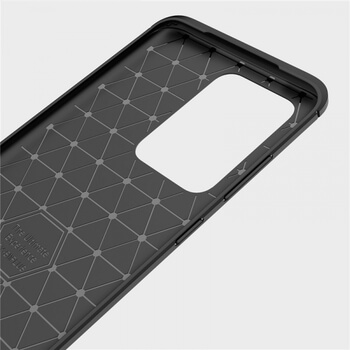 Ochranný silikonový obal karbon pro Samsung Galaxy S20 Ultra G988F - červený