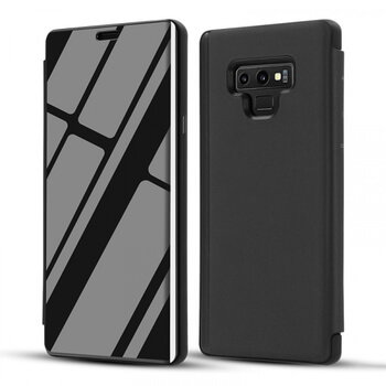 Zrcadlový silikonový flip obal pro Samsung Galaxy S20 G980F - černý