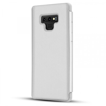 Zrcadlový silikonový flip obal pro Samsung Galaxy S20+ G985F - stříbrný
