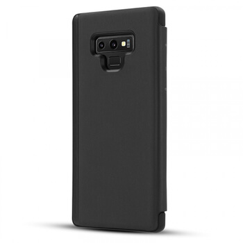 Zrcadlový silikonový flip obal pro Samsung Galaxy S20 Ultra G988F - černý