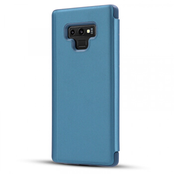 Zrcadlový silikonový flip obal pro Samsung Galaxy S20 Ultra G988F - modrý