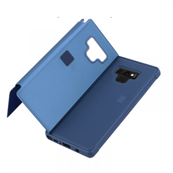 Zrcadlový silikonový flip obal pro Samsung Galaxy S20 Ultra G988F - stříbrný