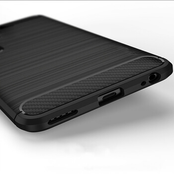 Ochranný silikonový obal karbon pro Huawei P40 Lite - černý