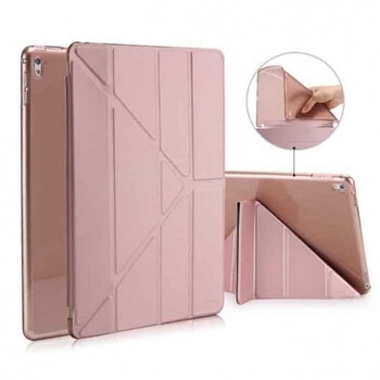 2v1 Smart flip cover + zadní silikonový ochranný obal pro Apple iPad 9.7" 2018 (6. generace) - zlatý