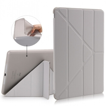 2v1 Smart flip cover + zadní silikonový ochranný obal pro Apple iPad 9.7" 2018 (6. generace) - šedý