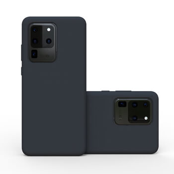 Extrapevný silikonový ochranný kryt pro Samsung Galaxy S20 Ultra G988F - černý