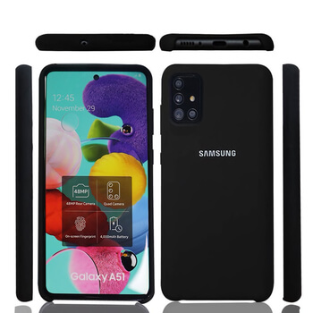 Extrapevný silikonový ochranný kryt pro Samsung Galaxy A51 A515F - černý