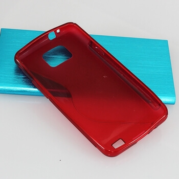Silikonový ochranný obal S-line pro Samsung Galaxy S2 II i9100 - červený