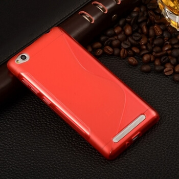 Silikonový ochranný obal S-line pro Xiaomi Redmi 3 - červený