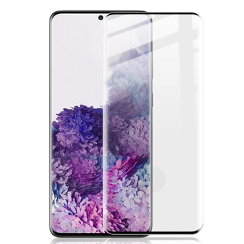 3D zahnuté ochranné tvrzené sklo pro Samsung Galaxy S20 G980F - černé