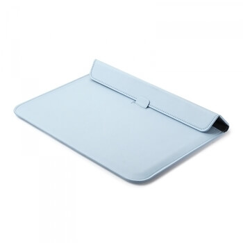 2v1 Pouzdro s magnetem a stojánkem z ekokůže pro Apple Macbook Pro 13" TouchBar (2016-2019) - světle modré