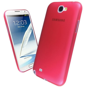 Ultratenký plastový kryt pro Samsung Galaxy Note 2 II - červený