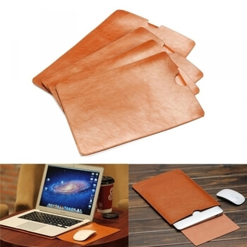 Ochranný kožený obal pro Apple MacBook Air 13" (2012-2017) - hnědý