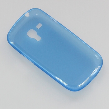 Silikonový mléčný ochranný obal pro Samsung Galaxy S3 III mini - tmavě modrý