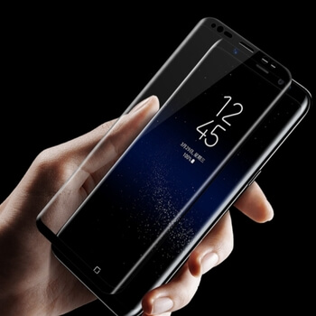3x 3D ochranné tvrzené sklo pro Samsung Galaxy S8 G950F - černé - 2+1 zdarma