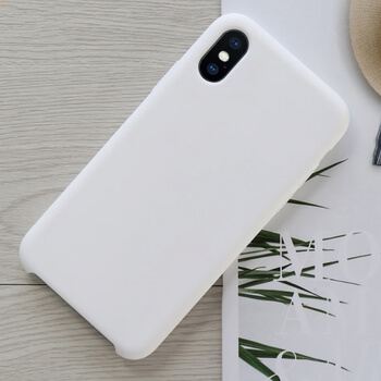 Extrapevný silikonový ochranný kryt pro Apple iPhone SE (2020) - bílý