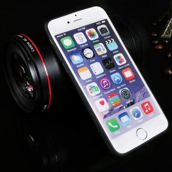 Silikonový matný obal s výřezem pro Apple iPhone SE (2020) - černý