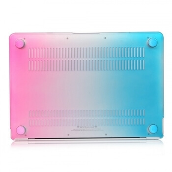 Plastový ochranný obal Rainbow pro Apple MacBook Air 11" - modro růžová duha