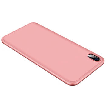 Ochranný 360° celotělový plastový kryt pro Samsung Galaxy A10 A105F - růžový