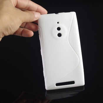 Silikonový ochranný obal S-line pro Nokia Lumia 830 - bílý