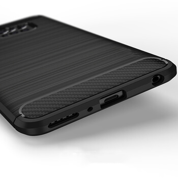 Ochranný silikonový obal karbon pro Samsung Galaxy A10 A105F - černý