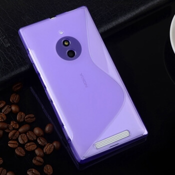 Silikonový ochranný obal S-line pro Nokia Lumia 830 - fialový