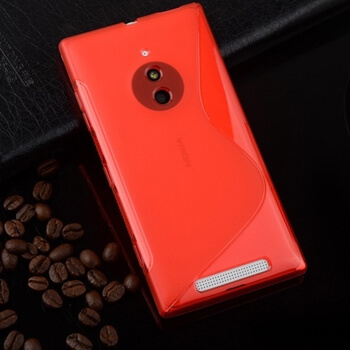 Silikonový ochranný obal S-line pro Nokia Lumia 830 - červený