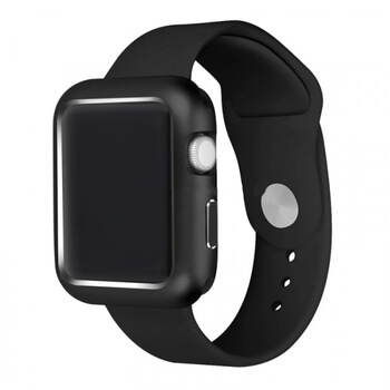 Magnetický hliníkový ochranný rámeček pro Apple Watch 40 mm (5.série) - černý