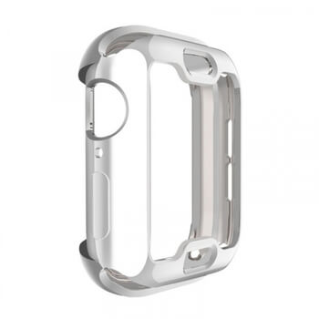Ultratenký silikonový obal pro chytré hodinky Apple Watch 40 mm (5.série) - stříbrný