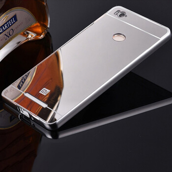 Silikonový zrcadlový ochranný obal pro Xiaomi Redmi 3 Pro, 3S - stříbrný