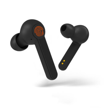 Bezdrátová bluetooth sluchátka s nabíjecím pouzdrem - černá