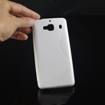 Silikonový ochranný obal S-line pro Xiaomi Redmi 2 - bílý