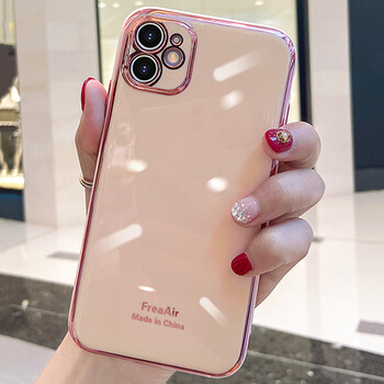 Luxusní ochranný silikonový obal s pro Apple iPhone X/XS růžový