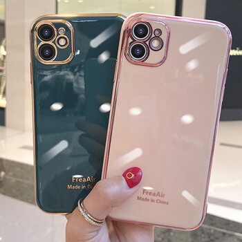 Luxusní ochranný silikonový obal s pro Apple iPhone X/XS růžový