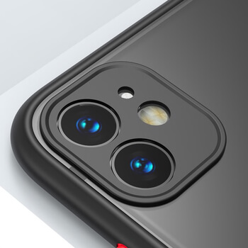 Silikonový obal s lemováním a ochranou pro objektiv kamery a fotoaparátu pro Apple iPhone 8 bílý