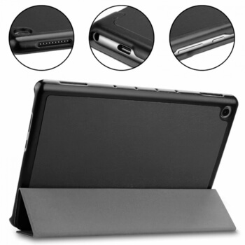 2v1 Smart flip cover + zadní plastový ochranný kryt pro Lenovo TAB M10 X605F/X505F - černý