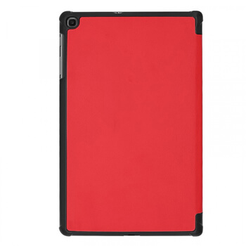 2v1 Smart flip cover + zadní plastový ochranný kryt pro Lenovo TAB M10 X605F/X505F - červený