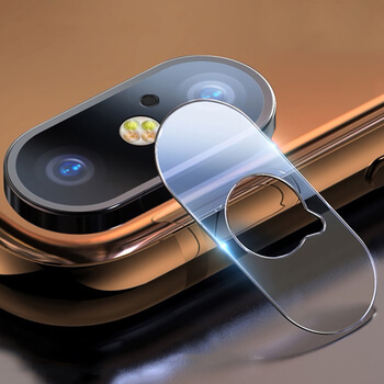 Tvrdá ochranná folie na čočku fotoaparátu a kamery pro Apple iPhone X/XS