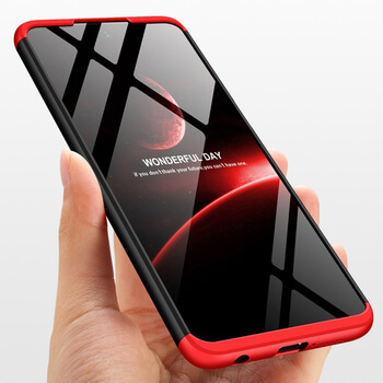Ochranný 360° celotělový plastový kryt pro Xiaomi Redmi Note 9S - červený