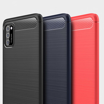 Ochranný silikonový obal karbon pro Samsung Galaxy A41 A415F - černý