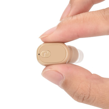 Neviditelné bezdrátové bluetooth handsfree mikrosluchátko s mikrofonem tělová