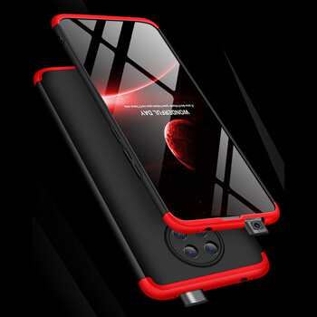 Ochranný 360° celotělový plastový kryt pro Xiaomi Poco F2 Pro - červený