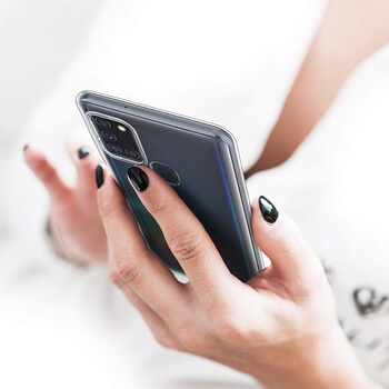 Silikonový obal pro Samsung Galaxy A21s - průhledný