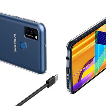 Silikonový obal pro Samsung Galaxy A21s - průhledný